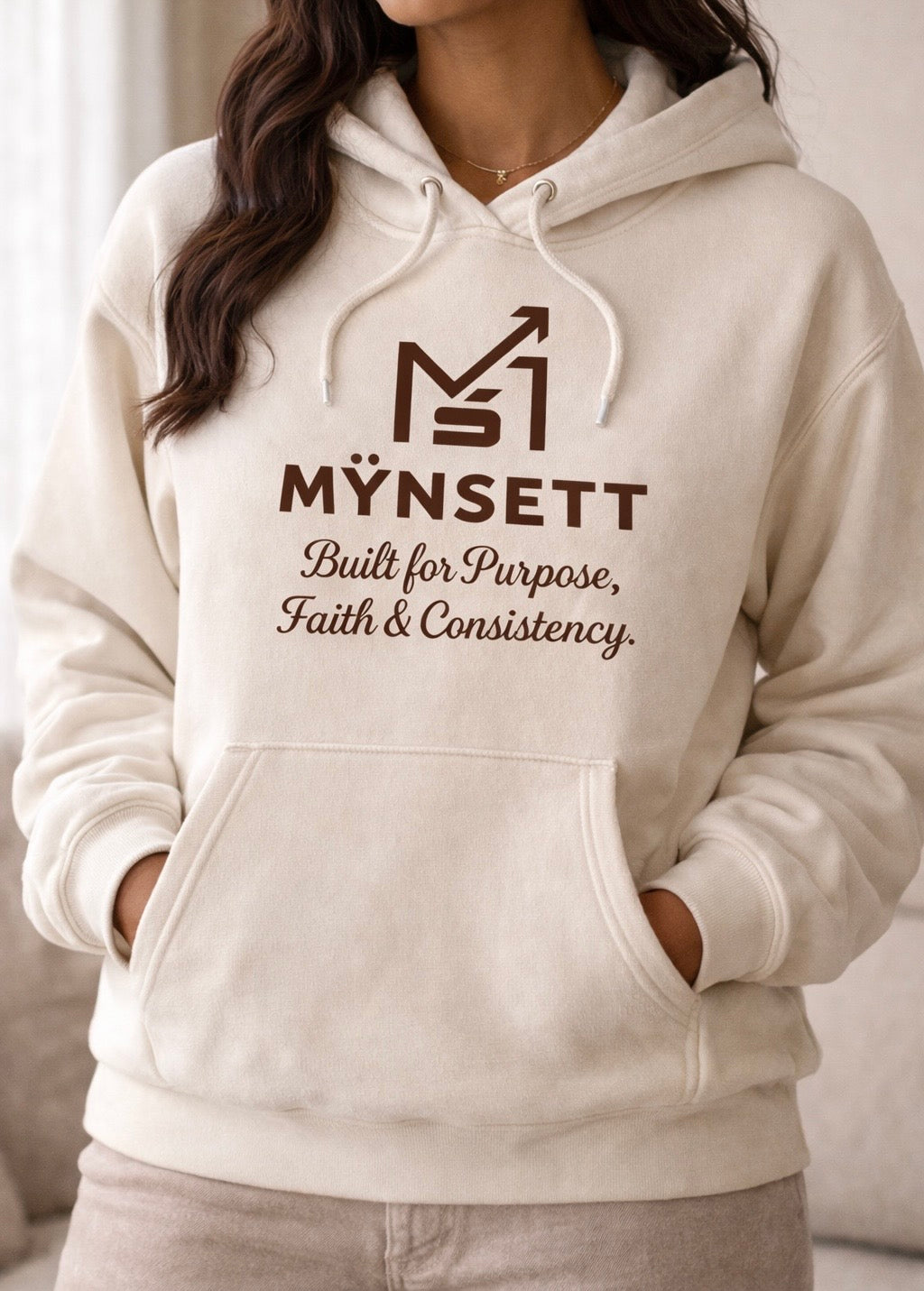 MYNSETT Signature Hoodie - Cream